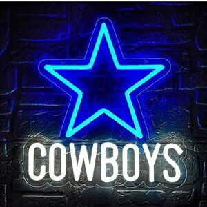 DALLAS COWBOY STAR NEON LED SIGN